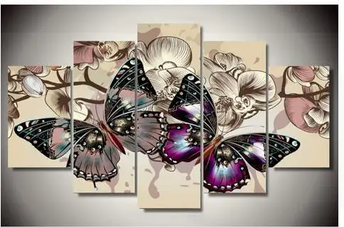 

5D DIY Full Square Diamond Painting "butterfly" Multi-picture Combination Embroidery Cross Stitch Mosaic Decor gift