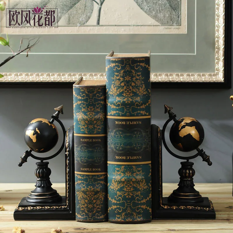 American Home Furnishing Decor bookend globe bookholder bookend
