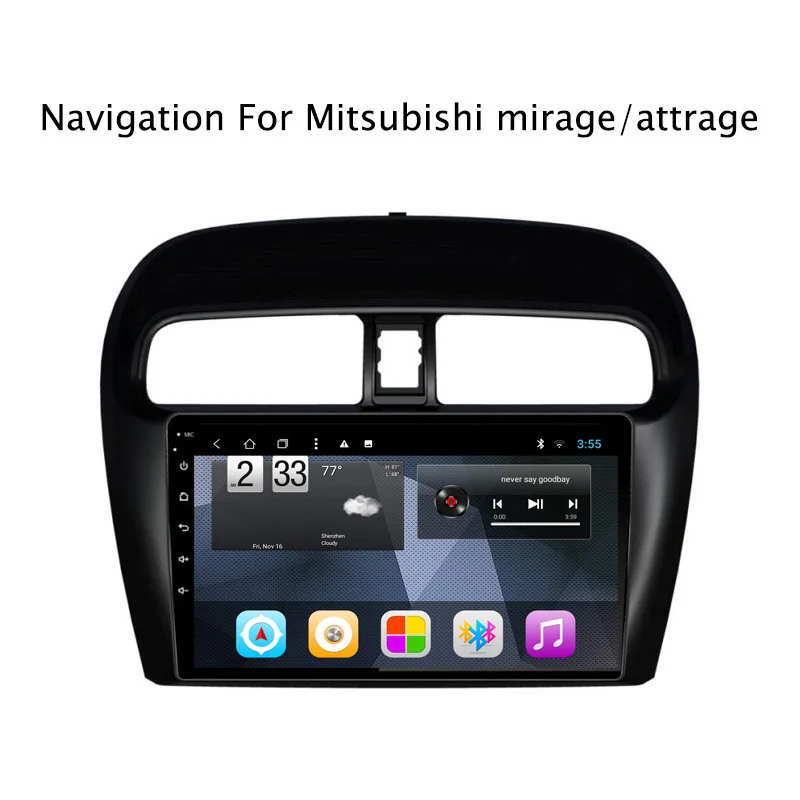 Navitopia четырехядерный Android 8 1 автомобиль gps навигации для Mitsubishi Mirage Attrage Радио