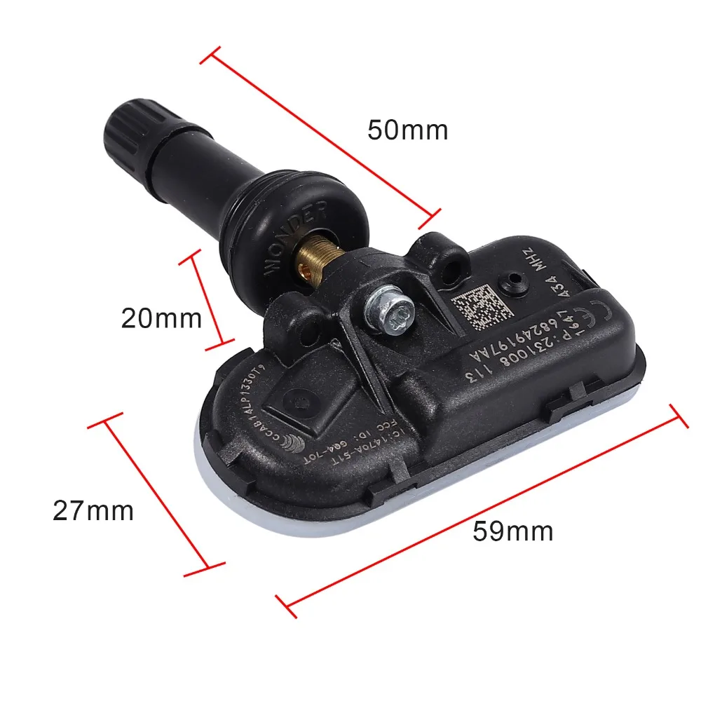 Датчик контроля давления в шинах AUTOUTLET 4 шт. 68249197AA 68239720AA TPMS 434 МГц для JEEP CHEROKEE 2014 2018