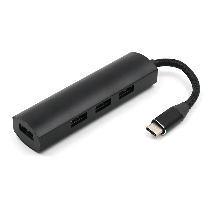 

High Speed USB-C Hub 3.1 Type-C 4-port USB 3.0 Hub Type C Self-powered Hub with Multi-Function Dock for Windows Mac OS 10.2