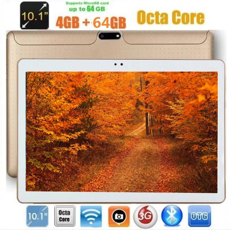 

2018 CARBAYTA T805C Android 7.0 Tablet PC Tab 10.1 Inch IPS Octa Core 4GB 32GB 64GB Dual SIM Card Phone Call 10.1" 1920X1200 8MP