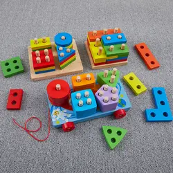 Деревянные развивающие дошкольного Цвет распознавания геометрический доска блок образование игрушки подарок на день рождения игрушки