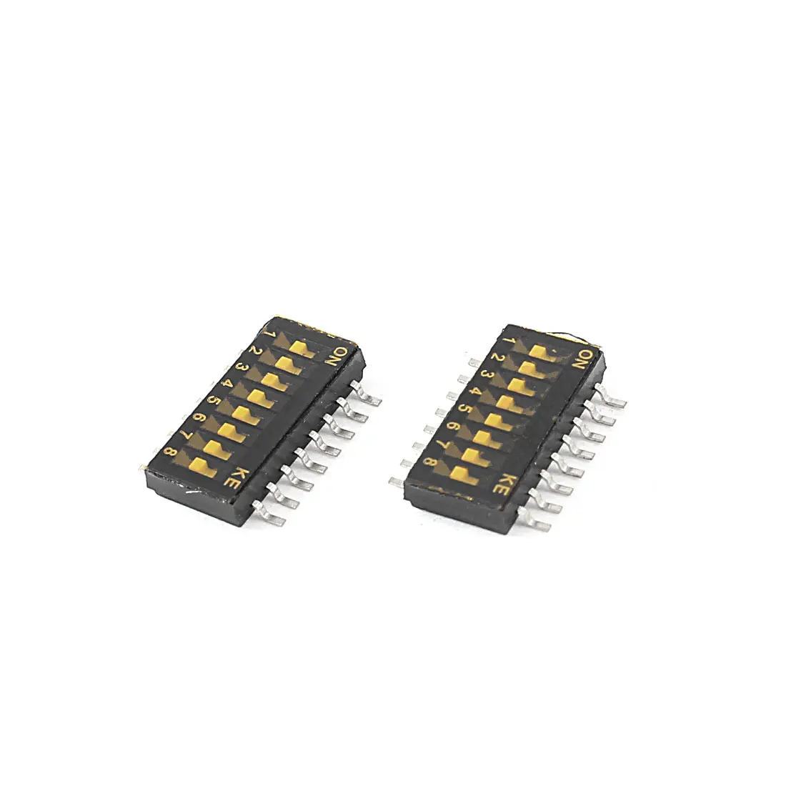

2Pcs 16 Pins 8 Positions 1.27Mm Half Pitch Slide Type Pcb Smt Smd Surface Mount Dip Switch