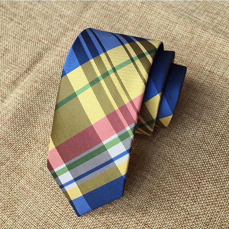 Новое поступление мужские галстуки 6 см Узкий Тонкий шелковый галстук Повседневная мода Британский Стиль Свадебные Узкие галстуки Галстук подарки для мужчин - Цвет: GZ-06