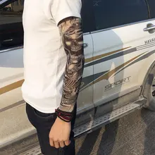 10 шт. мужские и женские тату Цветок на руку рукав бесшовные езда набор для защиты от солнца подарок татуировки рукава Открытый 38 см микс