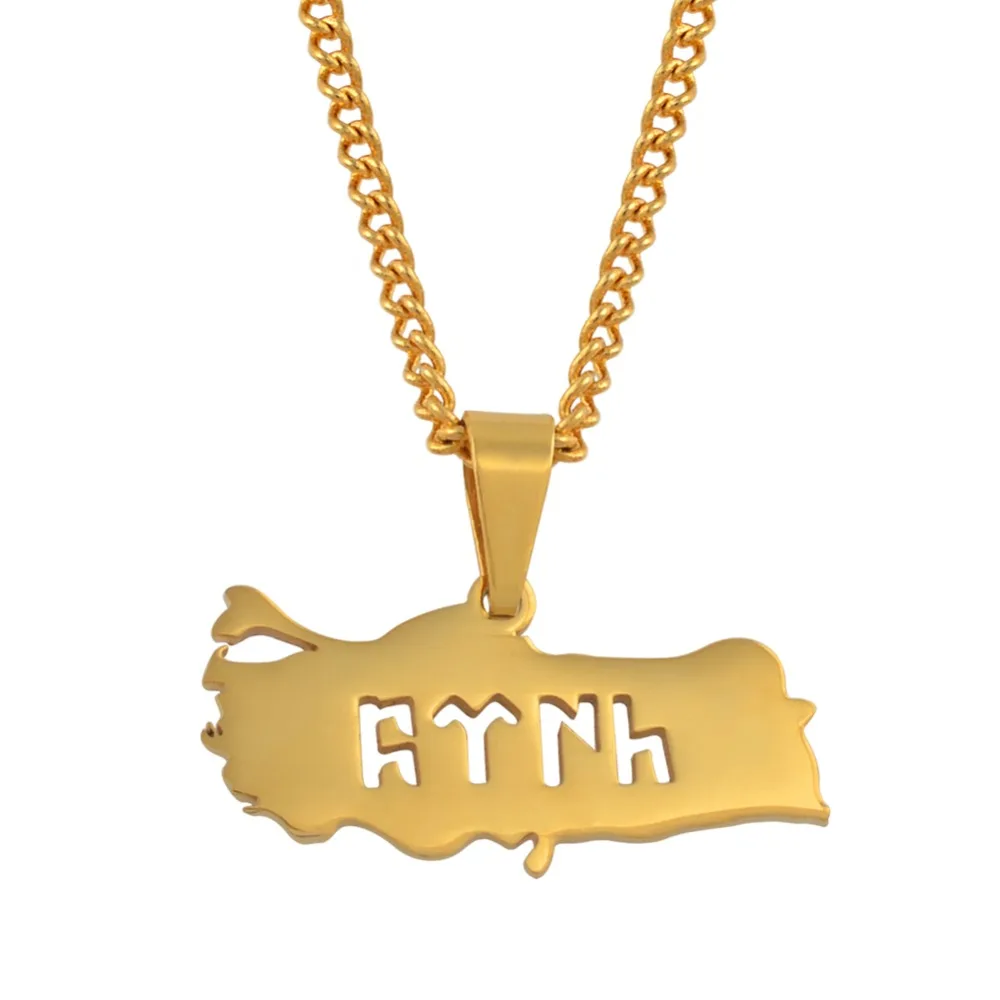 Elegant-Store-A Flag and Map of Togolaise Pendant Necklaces for Women Men Togo Maps Jewelry Togolese Itmes