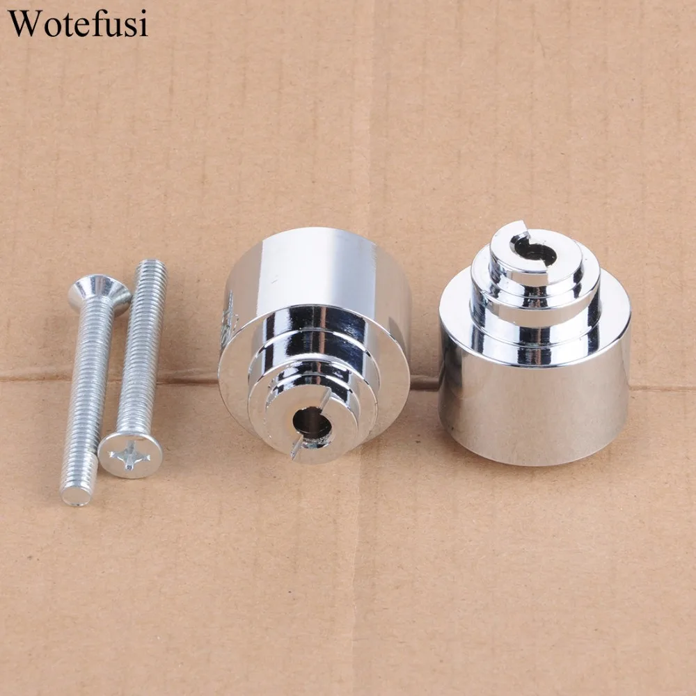 

Wotefusi Chrome Handle Bar Cap Ends Weight For Honda CBR 125 250 300 500 600 F RR 650 VFR800 2001-2013 02 03 04 [PA475-PA476]