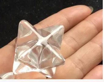 

wangfafa8800002059++Rock Natural QUARTZ CRYSTAL Large Merkaba Star Carved Healing Auspicious Decoration