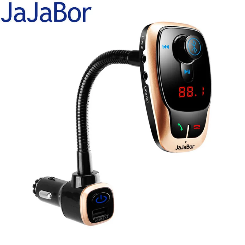  Автомобильный комплект JaJaBor с Bluetooth, автомобильный fm передатчик, беспроводная связь, Bluetooth, AUX, аудио, Автомобильный MP3 плеер, поддержка U …