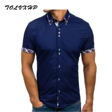 

Men Shirt 2018 Hot Brand Business Men'S Slim Fit Dress Shirt Male Long Sleeves Casual Shirt Double collar plaid Camisa Masculina