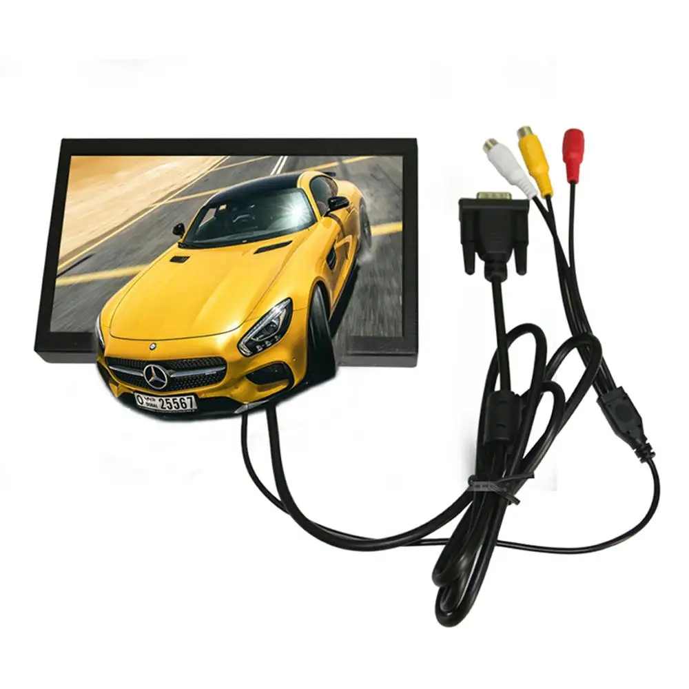  Free Shipping 7inch LED Screen Monitor 1024*600DPI Support VGA AV DC For HotelsBedroomRestaurant - 33061838618