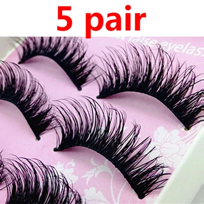 5pair style 3 Накладные ресницы для макияжа накладные ресницы Faux Cils Природные ручной Объем Ложные ресницы крест длинные ресницы 5/10 пар в комплекте - Цвет: 5pair style 3