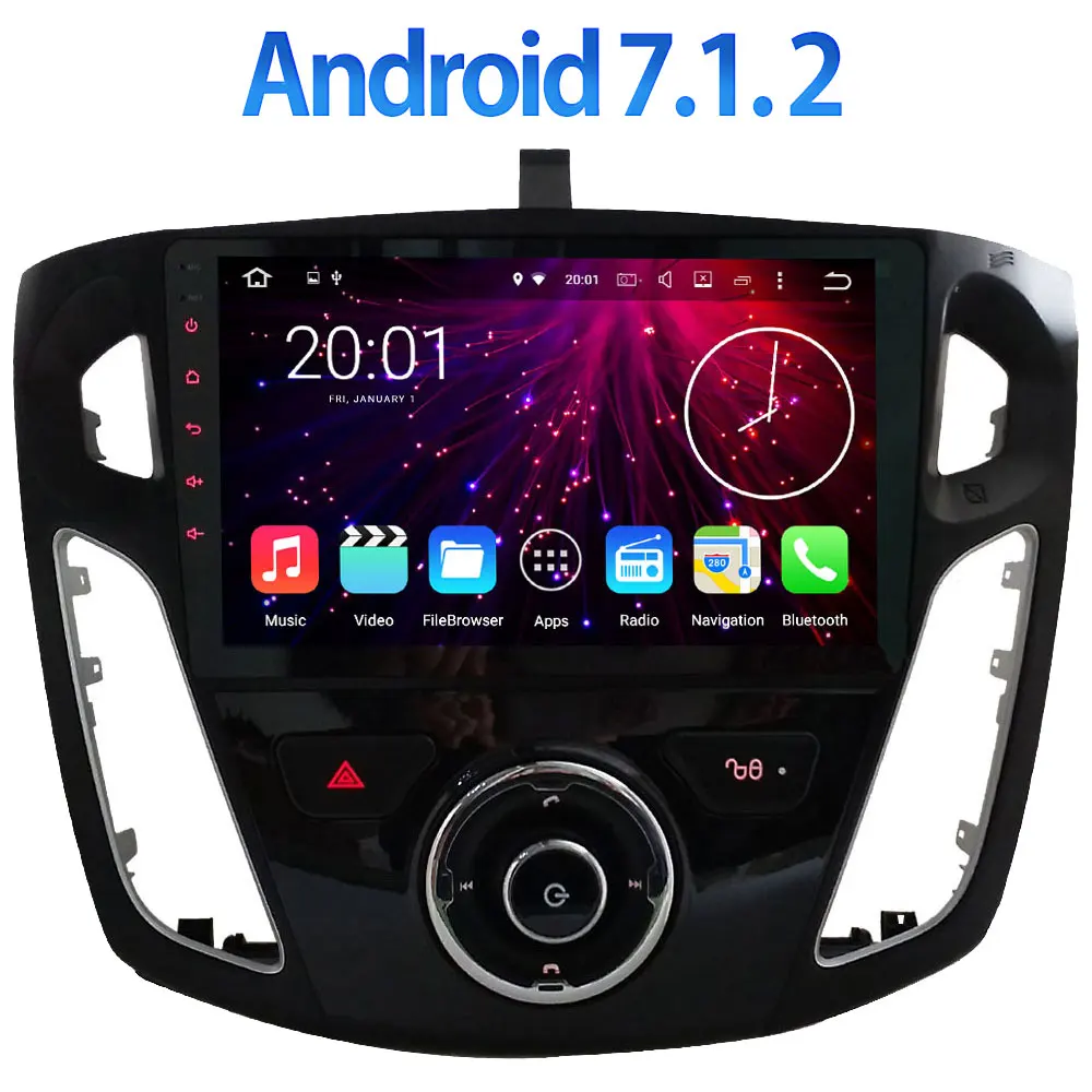 9 Quad Core 2GB RAM BT Android 7 1 2 Multimedia DAB USB GPS Navigation for