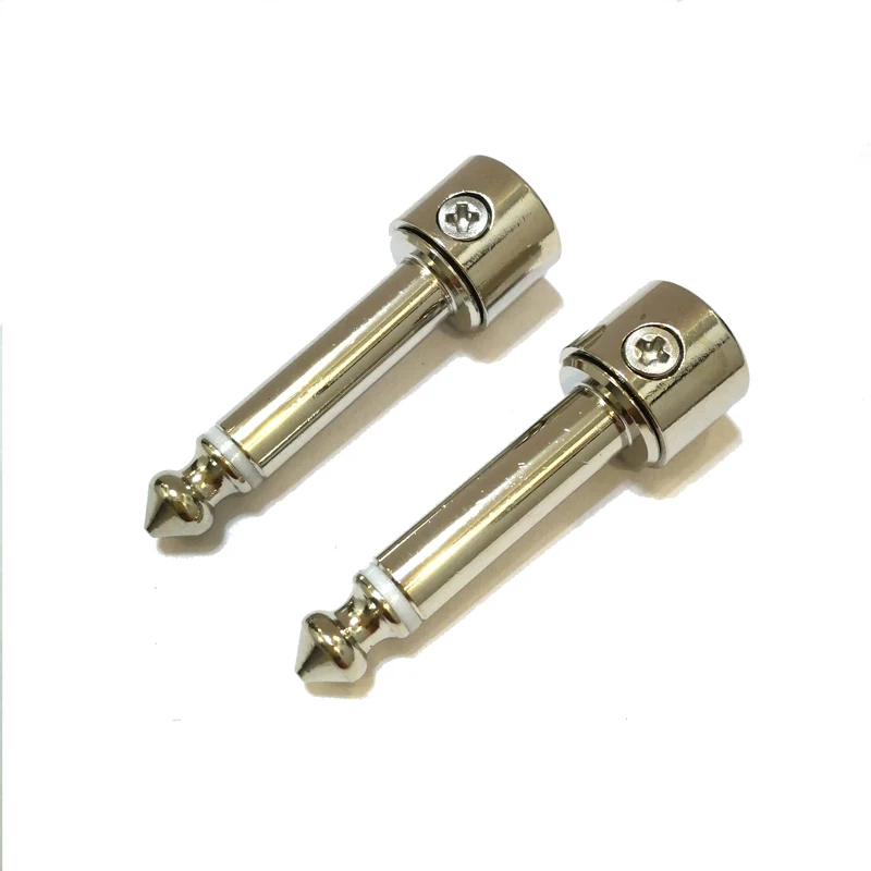 10Pcs/lot 1/4" Solderless 6.35mm Mono Male JACK Audio Connector Guitar