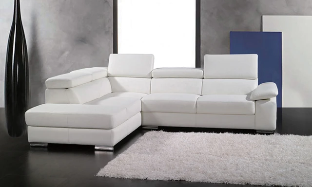 Us 1599 0 Free Shipping 2017 European Modern Design Small L Shaped Genuine Leather Corner Sofa Living Room La302 1 In