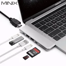 MINIX NEO C-D Thunderbolt 3 USB-C Зарядка до 5 к 60 Гц или два 4 к 60 Гц многопортовый адаптер HDMI выход для MacBook Pro
