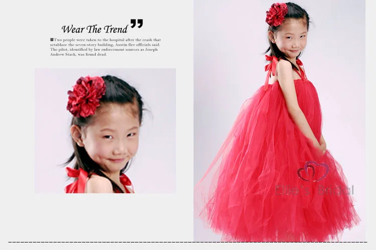 Красное платье с юбкой-пачкой для девочек, торжественное платье Детское платье для свадьбы детей сфотографировать платье для маленькой девочки одежда для девочек От 1 до 12 лет