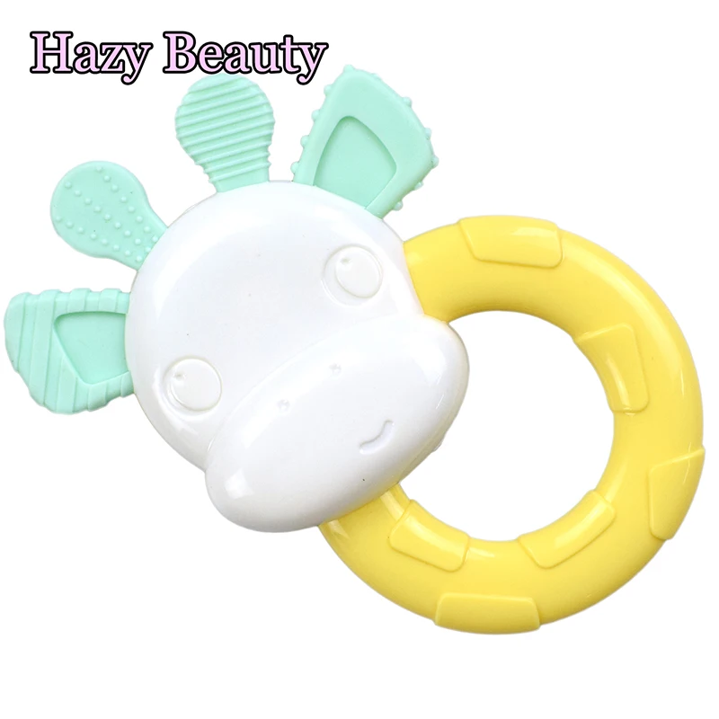 

Cartoon Cow Toy Baby Rattle Bed Bell Ring Molar Plastic Ring Teether Baby Educational Toys Newborn Toys 0-12 Months