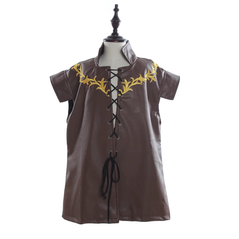 

Game of Thrones Cosplay Tyrion Lannister Costume Leather Top Vest Coat For Adult Men Halloween Party Cosplay Clothing