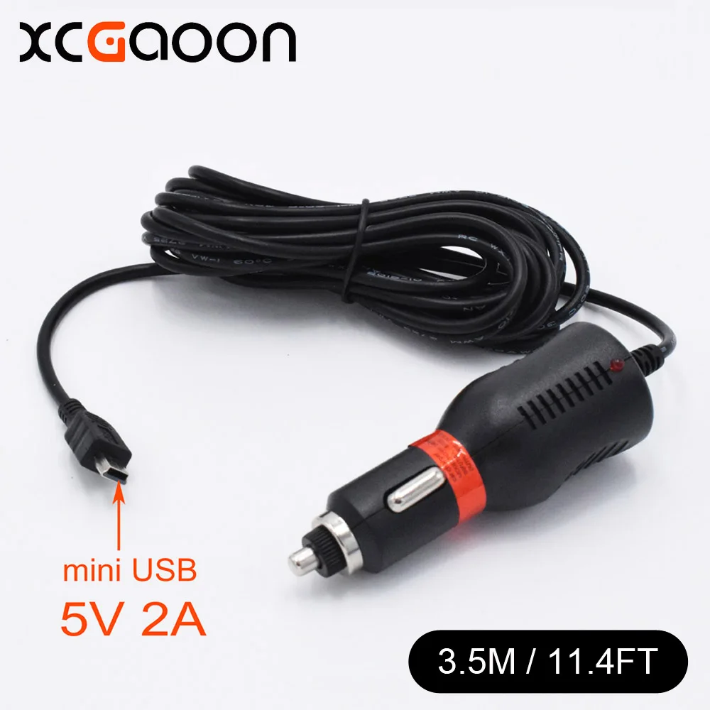 XCGaoon 10 шт. 5 в 2 а мини USB Автомобильное зарядное устройство для автомобиля DVR камера