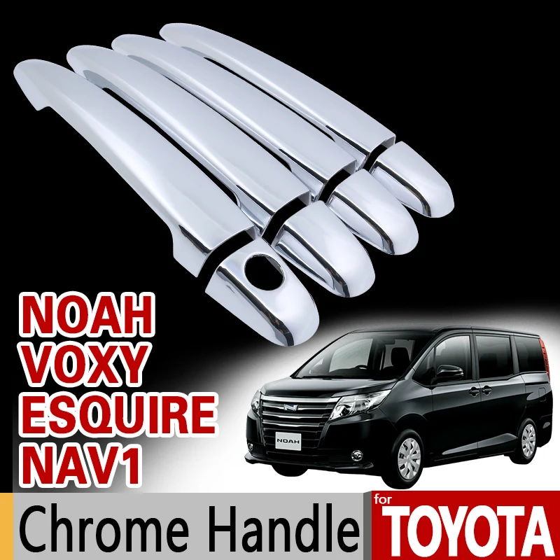 

Chrome Handle Cover Trim Set for Toyota Noah Voxy Esoure Nav1 Accessories 2003 2004 2005 2006 2007 2008 2009 2010 2011 2012 2013