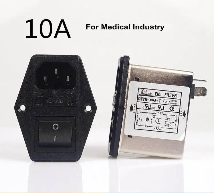 

KEILS Power Filter 220V Switching Socket Single Insurance Double Insurance Socket Filter 10A6A3A