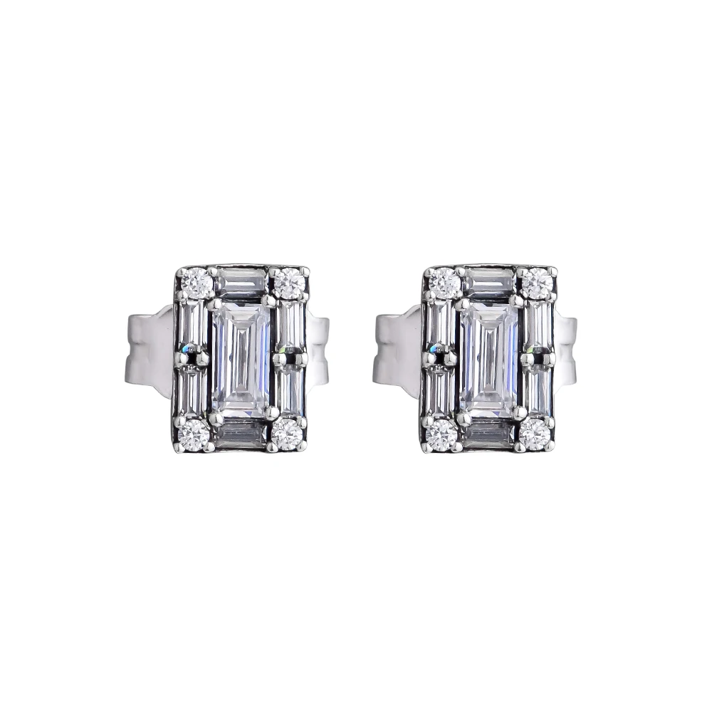 

CKK Earrings for women Luminous Ice Stud Earring BrincoS 925 Sterling Silver Jewelry Pendientes Earings Orecchini Oorbellen