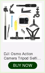 Для DJI Osmo Action Tripod Selfie Stick велосипедный зажим на запястье шейный ремень на голову нагрудный ремень для дайвинга плавучий барный зажим для рюкзака