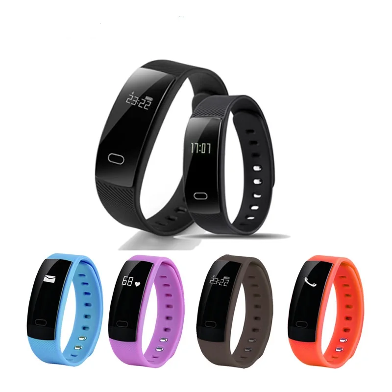 QS80 Bluetooth Smart Band Bracelet Wristband Heart Rate Sedentary Reminder Sleep Monitoring for IOS Android Smartphone