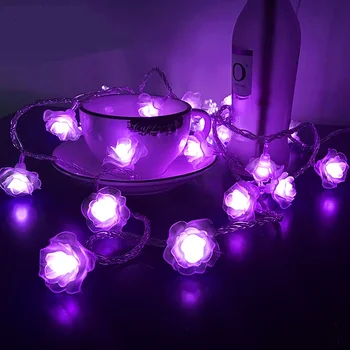 

LED lights flashing table the stars rose wedding room bedroom festive lights on small decorative lamp Z0277