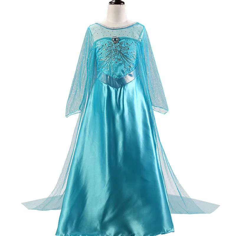 Frozen Dresses for Girls Cosplay Costume Princess Anna Elsa Dress Birthday Party Kids Girl Elza Vestido Children Clothing Frozen Dresses for Girls Cosplay Costume Princess Anna Elsa Dress Birthday Party Kids Girl Elza Vestido Children Clothing