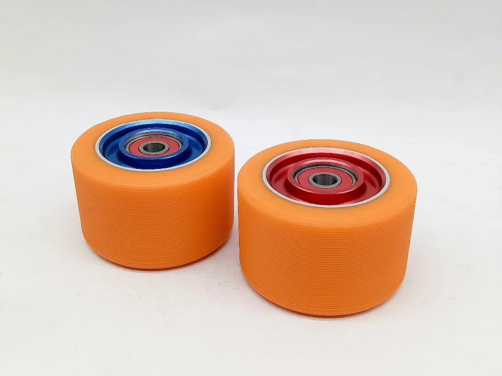8PCS 62*40mm High Quality Double Roller Skates Wheels 92A With High elasticity PU 608 ABEC 9