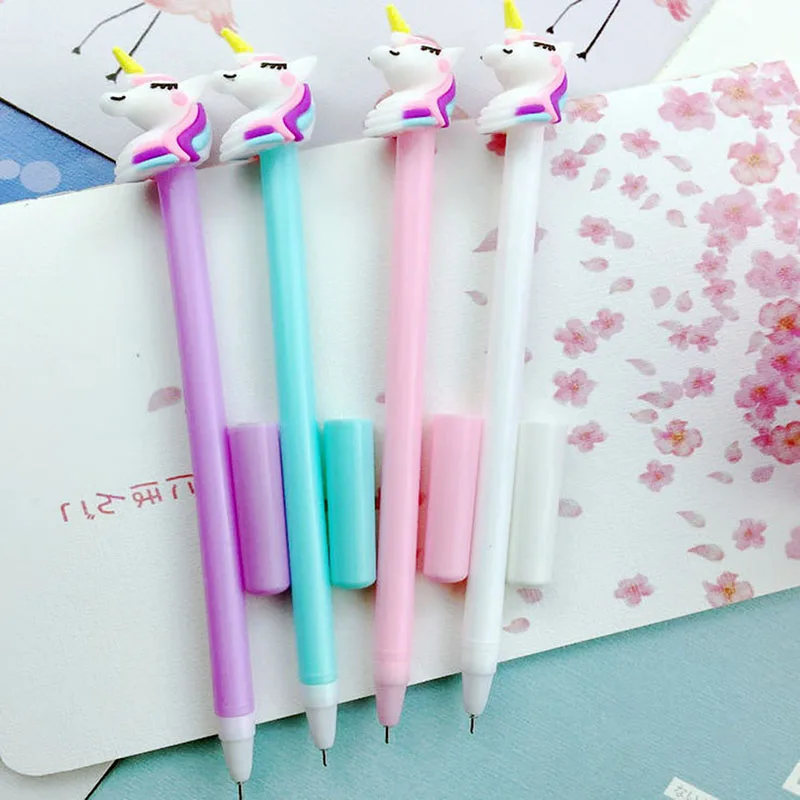 

Creative Novelty Cartoon Cute Unicorn NeutralPen Office Student Supplies StationeryPen Christmas Gift Random Delivery Of Colours