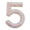 Number 5 pearl style Famous Luxury Brand Designer Brooch Pins For Women Sweater Dress Lape Scarf brooches ► Photo 2/6