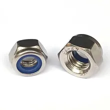 DIN985 M2 M2.5 M3 M4 M5 M6 M8 M10 M12 304 Stainless Steel Nylon Self-locking Hex Nuts Locknut Slip Lock Nut DIN985 M2 M2.5 M3 M4 M5 M6 M8 M10 M12 304 Stainless Steel Nylon Self-locking Hex Nuts Locknut Slip Lock Nut