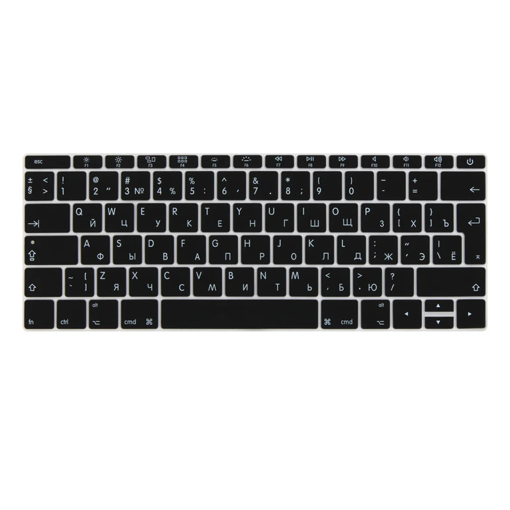 Чехол для русской клавиатуры EURO Enter 2016-2018 Macbook Pro 13 дюймов 3 (без сенсорной панели)