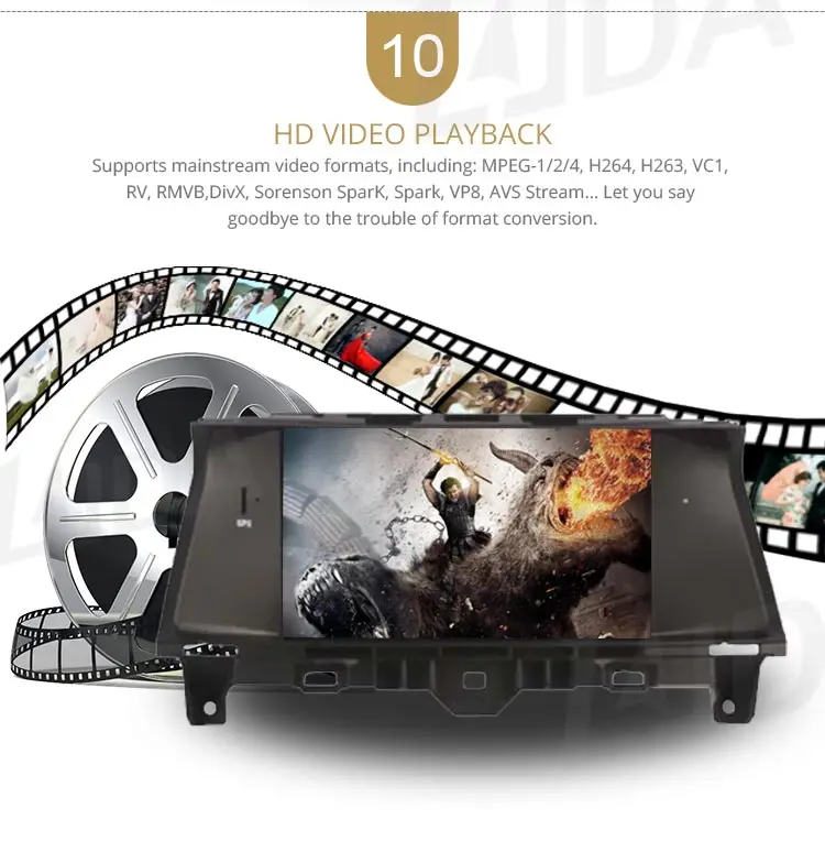 Flash Deal LJDA 1 Din Android 9.1 Car Radio For Honda Accord 2008-2015 WIFI Car Multimedia Player Stereo GPS Navigation DVD IPS Auto Audio 12