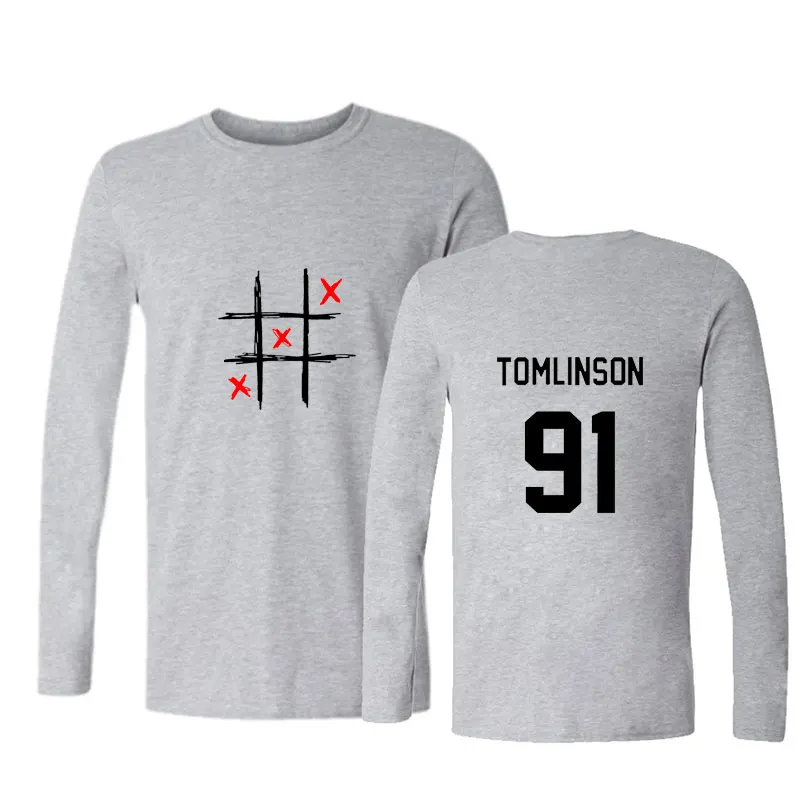 Louis Tomlinson 91 Front Back Letter T Shirt Unisex Poleras De Mujer Camisetas Tee T-shirt Women Casual Tshirt T shirts XXS-4XL