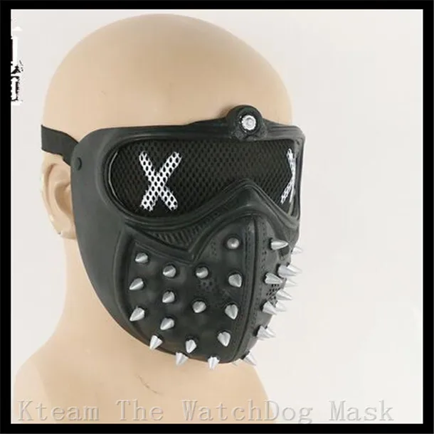 Hot New Games Watch Dogs 2 Cosplay Mask Watch Cani Wrench Mask Pvc Tipo Di Tessuto Adult Men Cosplay Prop Costume Mezzo Casco