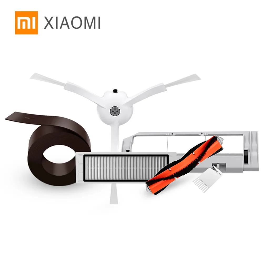 Оригинальный Xiaomi Mi робот-Smart Cleaner аксессуары Запчасти с невидимую стену боковые щетки фильтр прокатки кисти и крышка