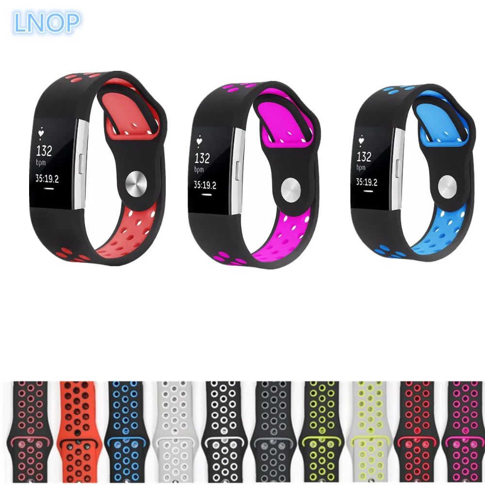 

LNOP Strap for fitbit charge 2 band Silicone strap replacement watch band For Fitbit charge 2 bracelet smart wristbands