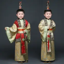 Новая китайская династия Хань, традиционный старинный костюм, халат, детское платье с вышивкой принца императора, платье для выступлений