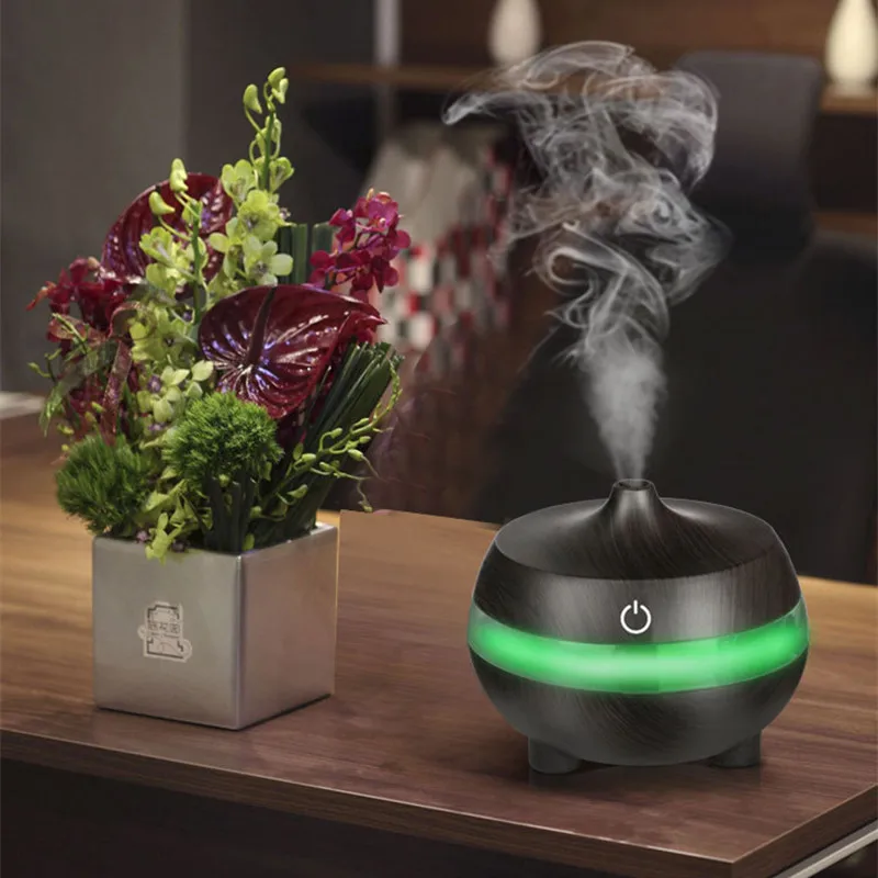

300ml USB Aroma Essential Oil Diffuser Ultrasonic Air Humidifier Grain Aromatherapy Essential Oil Cool Mist Humidifier