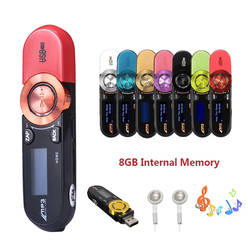 Fashion Portable Mini 8GB USB new high quality MP3 MP4 music player