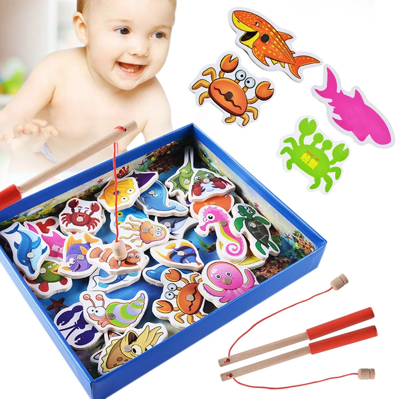 32Pcs-Wooden-Fishing-Toys-Magnetic-Marine-Biological-Congnition-Educational (2)