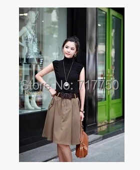 Новинка весна лето женская юбка миди размера плюс плиссированная юбка ol Женская Осенняя повседневная юбка юбки для женщин