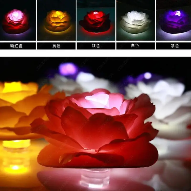 

Creative Led Decorative Fabric Simulation Lantern Light LED Candle Rose For Party And Event Decorations