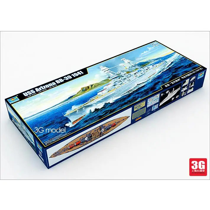 Trumpeter ships 1/200 модель 03701 USS Arizona BB 39 1941|uss arizona|trumpeter ship modelsship model |