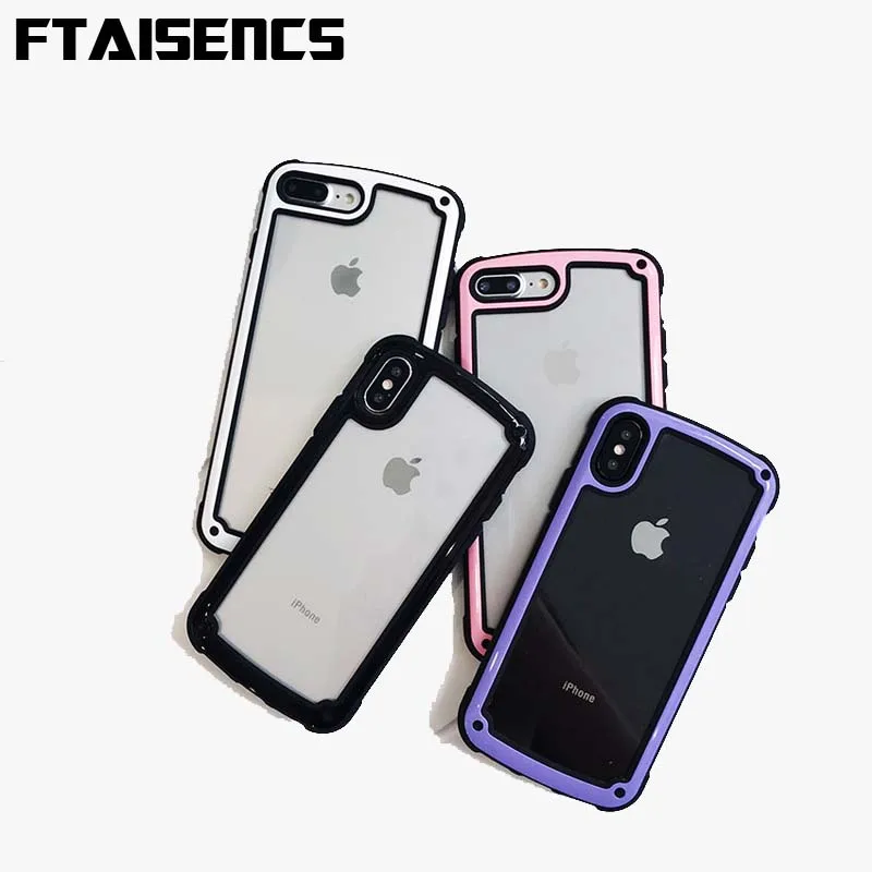 Прекрасный карамельный цвет для iPhone 6 S 7 8 Plus X XS Max XR прозрачный акриловый Броня